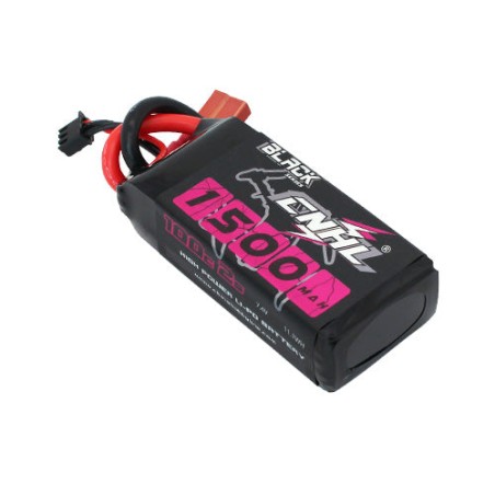 Value Edition [Combo] 2 Packungen CNHL Black Series 1500 mAh 7,4 V 2S 100 C Lipo-Akku mit T/Dean-Stecker