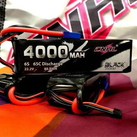 Value Edition CNHL Black Series 4000 mAh 22,2 V 6S 65C Lipo-Akku mit EC5-Stecker