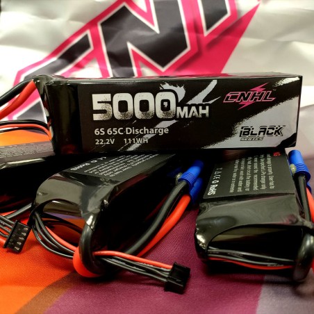 Value Edition CNHL Black Series 5000 mAh 22,2 V 6S 65C Lipo-Akku mit EC5-Stecker