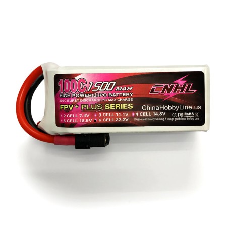 Value Edition CNHL G+Plus 1500 mAh 22,2 V 6S 100C Lipo-Akku mit XT60-Stecker