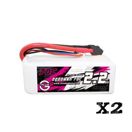 Value Edition 2 Packungen CNHL G+Plus 2200 mAh 14,8 V 4S 70C Lipo-Akku mit XT60-Stecker