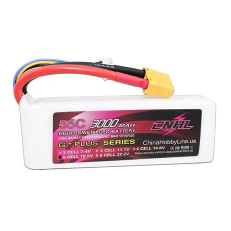 Value Edition CNHL G+Plus 3000 mAh 18,5 V 5S 55C Lipo-Akku mit XT90-Stecker