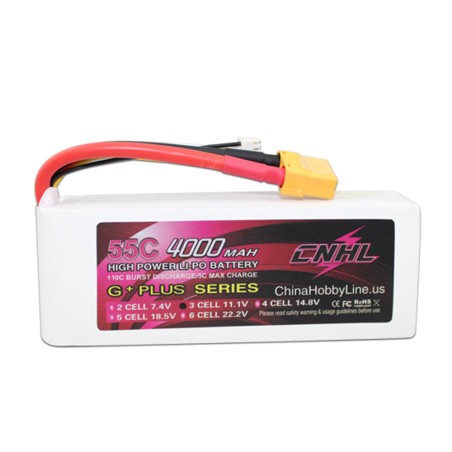 Value Edition CNHL G+Plus 4000 mAh 11,1 V 3S 55C Lipo-Akku mit XT90-Stecker