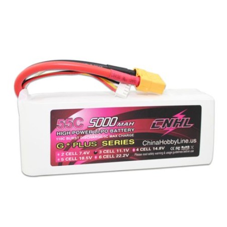 Value Edition CNHL G+Plus 5000 mAh 11,1 V 3S 55C Lipo-Akku mit XT90-Stecker