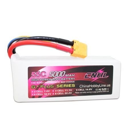 Value Edition CNHL G+Plus 5000 mAh 14,8 V 4S 55C Lipo-Akku mit XT90-Stecker