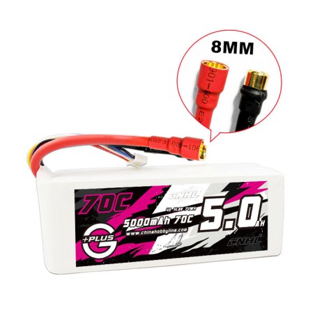 Value Edition CNHL G+Plus 5000 mAh 14,8 V 4S 70C Lipo-Akku mit 8,0 mm Rundstecker