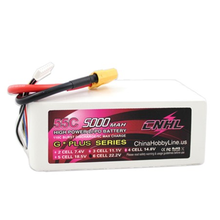 Value Edition CNHL G+Plus 5000 mAh 22,2 V 6S 55C Lipo-Akku mit XT90-Stecker