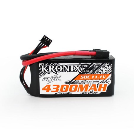 Value Edition CNHL Kronix Pro Series 4300 mAh 11,1 V 3S 50C Shorty Lipo-Akku mit XT60-Stecker