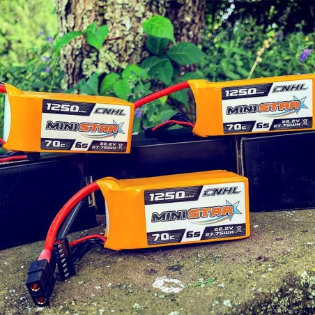 Value Edition CNHL MiniStar 1250 mAh 22,2 V 6S 70C Lipo-Akku mit XT60-Stecker