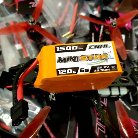 Value Edition CNHL MiniStar 1500 mAh 22,2 V 6S 120C Lipo-Akku mit XT60-Stecker