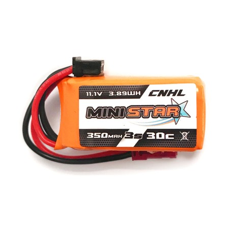 Value Edition 3 Packungen CNHL MiniStar 350 mAh 11,1 V 3S 30C Lipo-Akku mit JST