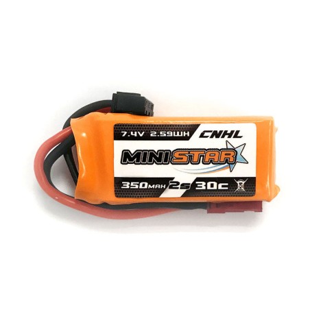 Value Edition 3 Packungen CNHL MiniStar 350 mAh 7,4 V 2S 30C Lipo-Akku mit JST