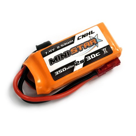 Value Edition 3 Packungen CNHL MiniStar 350 mAh 7,4 V 2S 30C Lipo-Akku mit JST