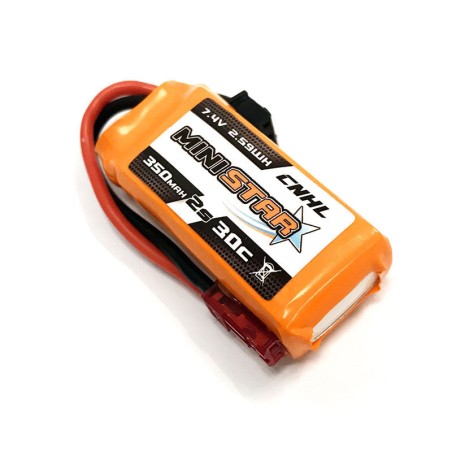 Value Edition 3 Packungen CNHL MiniStar 350 mAh 7,4 V 2S 30C Lipo-Akku mit JST