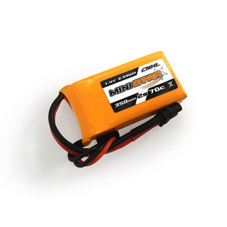 Value Edition 3 Packungen CNHL MiniStar 350 mAh 7,4 V 2S 70C Lipo-Akku mit XT30U