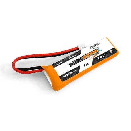 Value Edition 4 Packungen CNHL MiniStar 450 mAh 3,7 V 1S 70C Lipo-Akku mit PH2.0