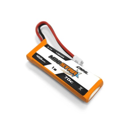 Value Edition 4 Packungen CNHL MiniStar 450 mAh 3,7 V 1S 70C Lipo-Akku mit PH2.0