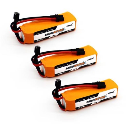 Value Edition 3 Packungen CNHL MiniStar HV 550 mAh 11,4 V 3s 70c Lipo-Akku mit XT30U