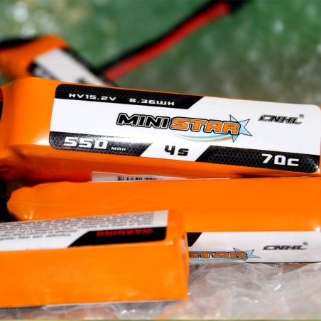 Value Edition 3 Packungen CNHL MiniStar HV 550 mAh 15,2 V 4S 70C Lipo-Akku mit XT30U