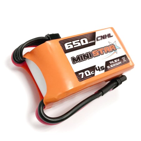 Value Edition [Kombi] 2 Packungen CNHL MiniStar 650 mAh 14,8 V 4S 70C Lipo-Akku mit XT30U