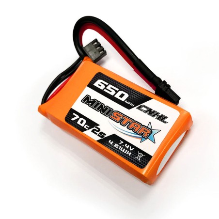 Value Edition 2 Packungen CNHL MiniStar 650 mAh 7,4 V 2S 70C Lipo-Akku mit XT30U