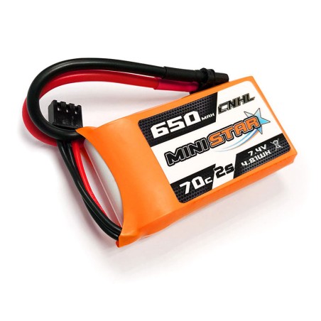 Value Edition 2 Packungen CNHL MiniStar 650 mAh 7,4 V 2S 70C Lipo-Akku mit XT30U