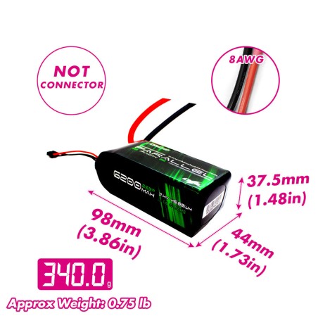 Value Edition CNHL Parallel Series 6200 mAh 7,4 V 2S 90C Shorty Lipo Akku Soft Pack