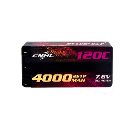 Value Edition CNHL Racing Series LiHV 4000 mAh 7,6 V 2S 120C HV Shorty Hartschalen-Lipo-Akku mit EC3-Stecker