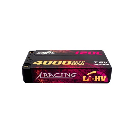 Value Edition CNHL Racing Series LiHV 4000 mAh 7,6 V 2S 120C HV Shorty Hartschalen-Lipo-Akku mit EC3-Stecker