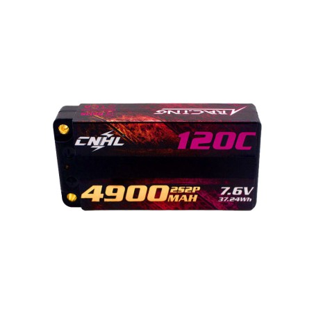 Value Edition CNHL Racing Series LiHV 4900 mAh 7,6 V 2S2P 120C HV Shorty Hartschalen-Lipo-Akku mit EC3-Stecker