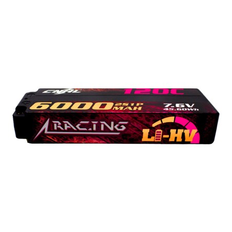 Value Edition CNHL Racing Series LiHV 6000 mAh 7,6 V 2S 120C HV Hartschalen-Lipo-Akku mit EC5-Stecker für RC Racing