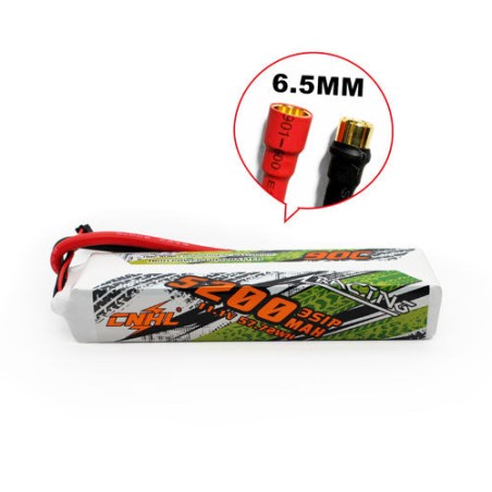 Value Edition CNHL Racing Series 5200 mAh 11,1 V 3S 90C Lipo-Akku mit 6,5 mm Rundstecker