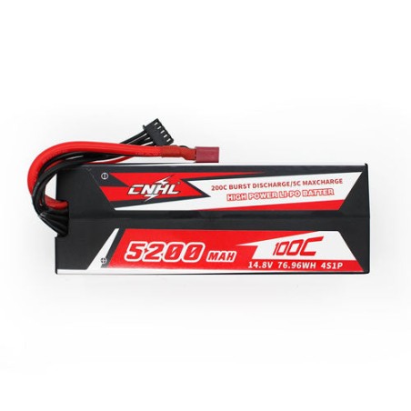 Value Edition CNHL Racing Series 5200 mAh 14,8 V 4S 100C Hartschalen-Lipo-Akku mit T/Dean-Stecker