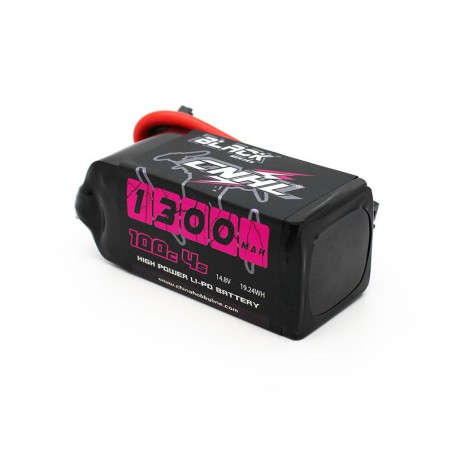 Value Edition 2 Packs CNHL Black Series 1300mAh 14.8V 4S 100C Lipo Battery with XT60 Plug