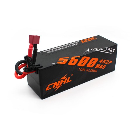 Value Edition CNHL Racing Series 5600 mAh 14,8 V 4S2P 120C Hartschalen-Lipo-Akku mit T/Dean-Stecker