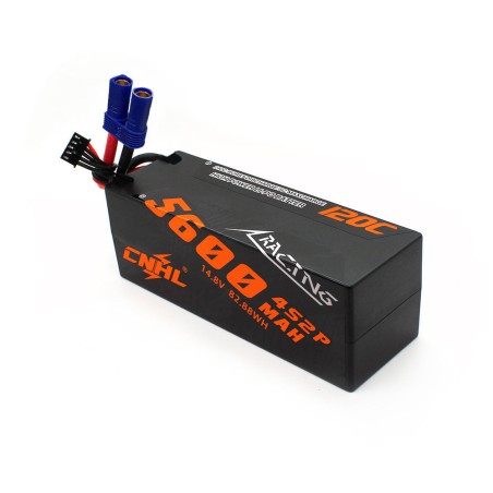 Value Edition CNHL Racing Series 5600 mAh 14,8 V 4S2P 120C Hartschalen-Lipo-Akku mit EC5-Stecker