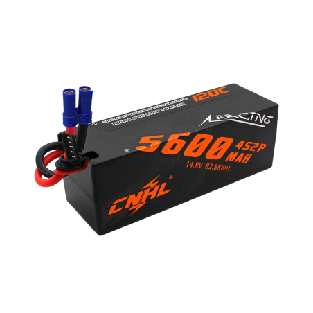 Value Edition CNHL Racing Series 5600 mAh 14,8 V 4S2P 120C Hartschalen-Lipo-Akku mit EC5-Stecker