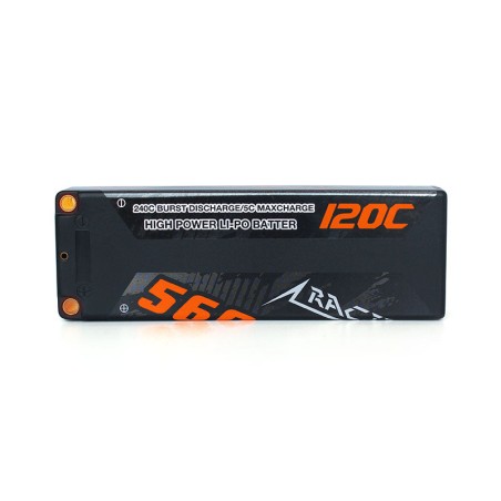 Value Edition [Combo] 2 Packungen CNHL Racing Series 5600 mAh 7,4 V 2S2P 120C Hartschalen-Lipo-Akku mit T/Dean-Stecker