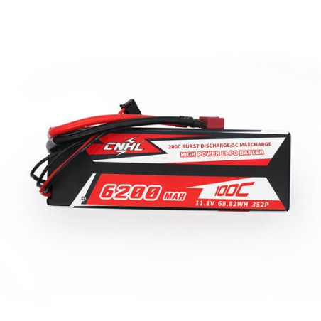 Value Edition CNHL Racing Series 6200 mAh 11,1 V 3S 100C Hartschalen-Lipo-Akku mit T/Dean-Stecker