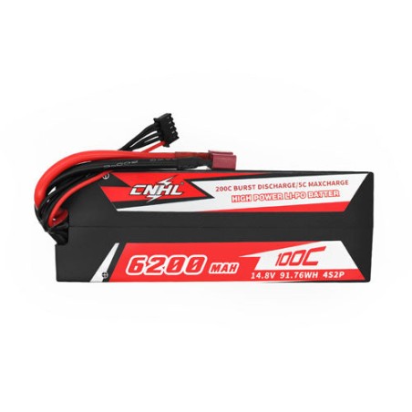 Value Edition CNHL Racing Series 6200 mAh 14,8 V 4S 100C Hartschalen-Lipo-Akku mit T/Dean-Stecker