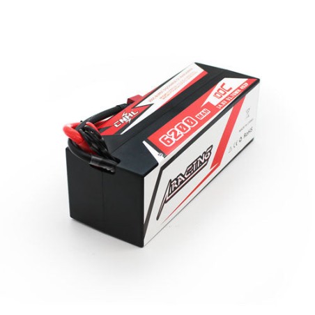 Value Edition CNHL Racing Series 6200 mAh 14,8 V 4S 100C Hartschalen-Lipo-Akku mit T/Dean-Stecker