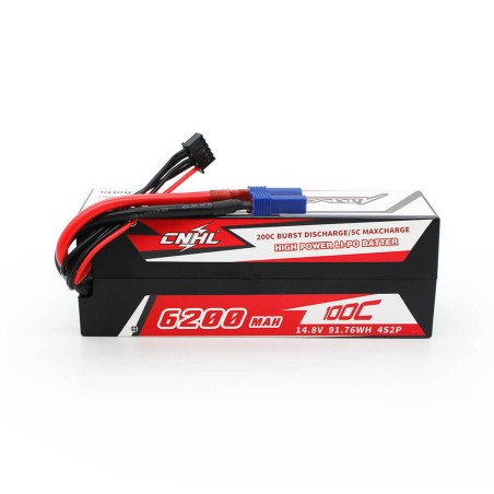 Value Edition CNHL Racing Series 6200 mAh 14,8 V 4S 100C Hartschalen-Lipo-Akku mit EC5-Stecker