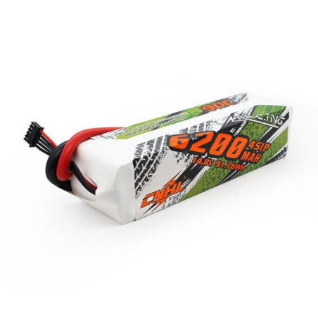 Value Edition CNHL Racing Series 6200 mAh 14,8 V 4S 90C Lipo-Akku mit 8,0 mm Rundstecker