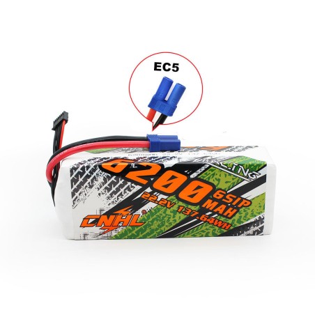 Value Edition CNHL Racing Series 6200 mAh 22,2 V 6S 90C Lipo-Akku mit EC5-Stecker