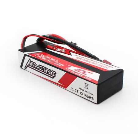 Value Edition CNHL Racing Series 6200 mAh 7,4 V 2S 100 C Lipo-Hartschalenakku mit T/Dean-Stecker