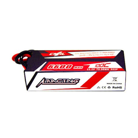 Value Edition CNHL Racing Series 6600 mAh 11,1 V 3S 100C Hartschalen-Lipo-Akku mit T/Dean-Stecker