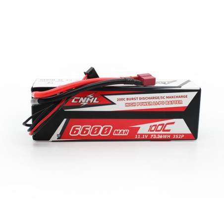 Value Edition CNHL Racing Series 6600 mAh 11,1 V 3S 100C Hartschalen-Lipo-Akku mit T/Dean-Stecker