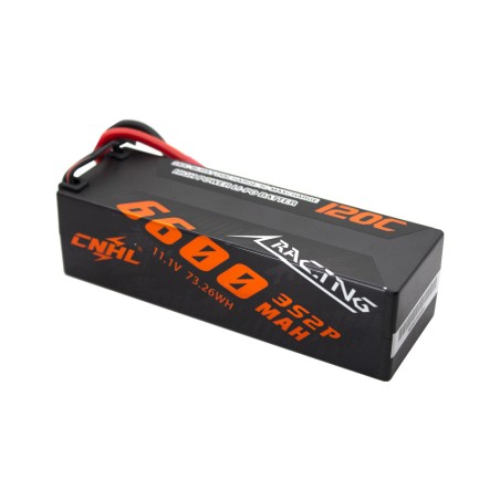 Value Edition CNHL Racing Series 6600 mAh 11,1 V 3S 120C Hartschalen-Lipo-Akku mit T/Dean-Stecker