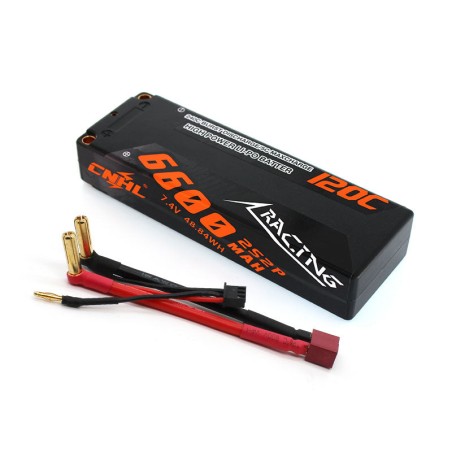 Value Edition CNHL Racing Series 6600 mAh 7,4 V 2S 120C Hartschalen-Lipo-Akku mit T/Dean-Stecker