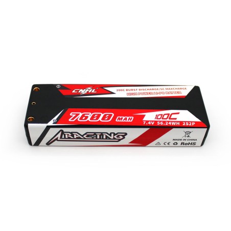 Value Edition CNHL Racing Series 7600 mAh 7,4 V 2S 100C Hartschalen-Lipo-Akku mit T/Dean-Stecker